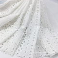 Tissu de dentelle de paillettes de velours de coton en plastique